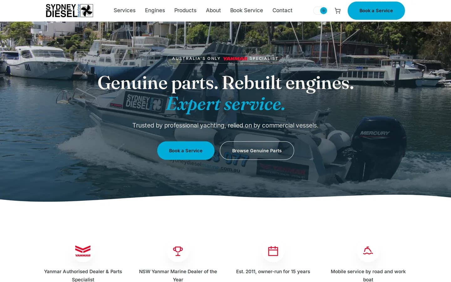 Sydney Diesel Marine website